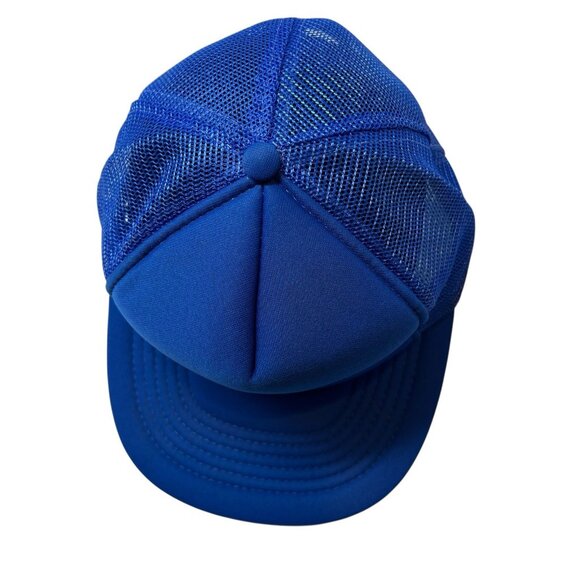 K-Mart Vintage Snapback Trucker Hat Cap Retro 80's Dad Rare Mesh Logo Blue Foam - Picture 6 of 11